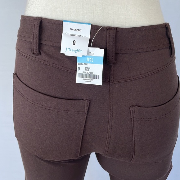 NWT J.McLaughlin Brown Stretchy Pants Size 0 - Picture 12 of 16